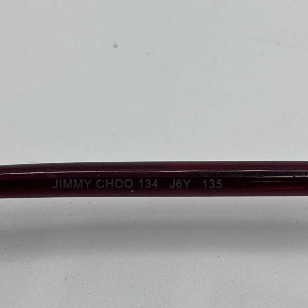 Jimmy Choo 134 J6Y Women's Red Butterfly Eyeglasses Frames 53-17 135 Italy #821
